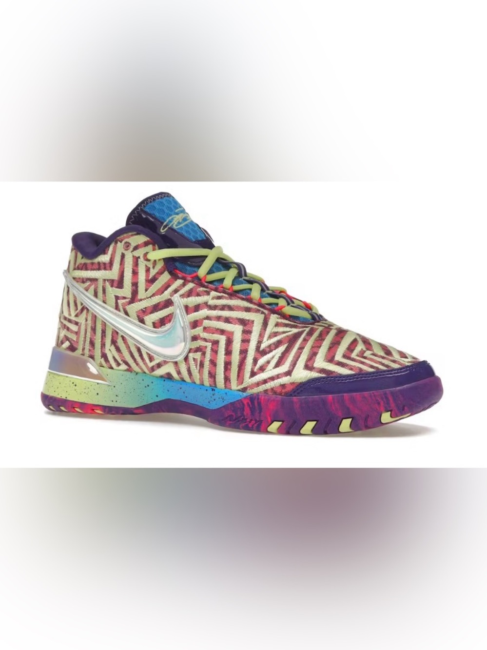 Nike Purple Multicolor Zigzag Basketball Sneakers 11 men